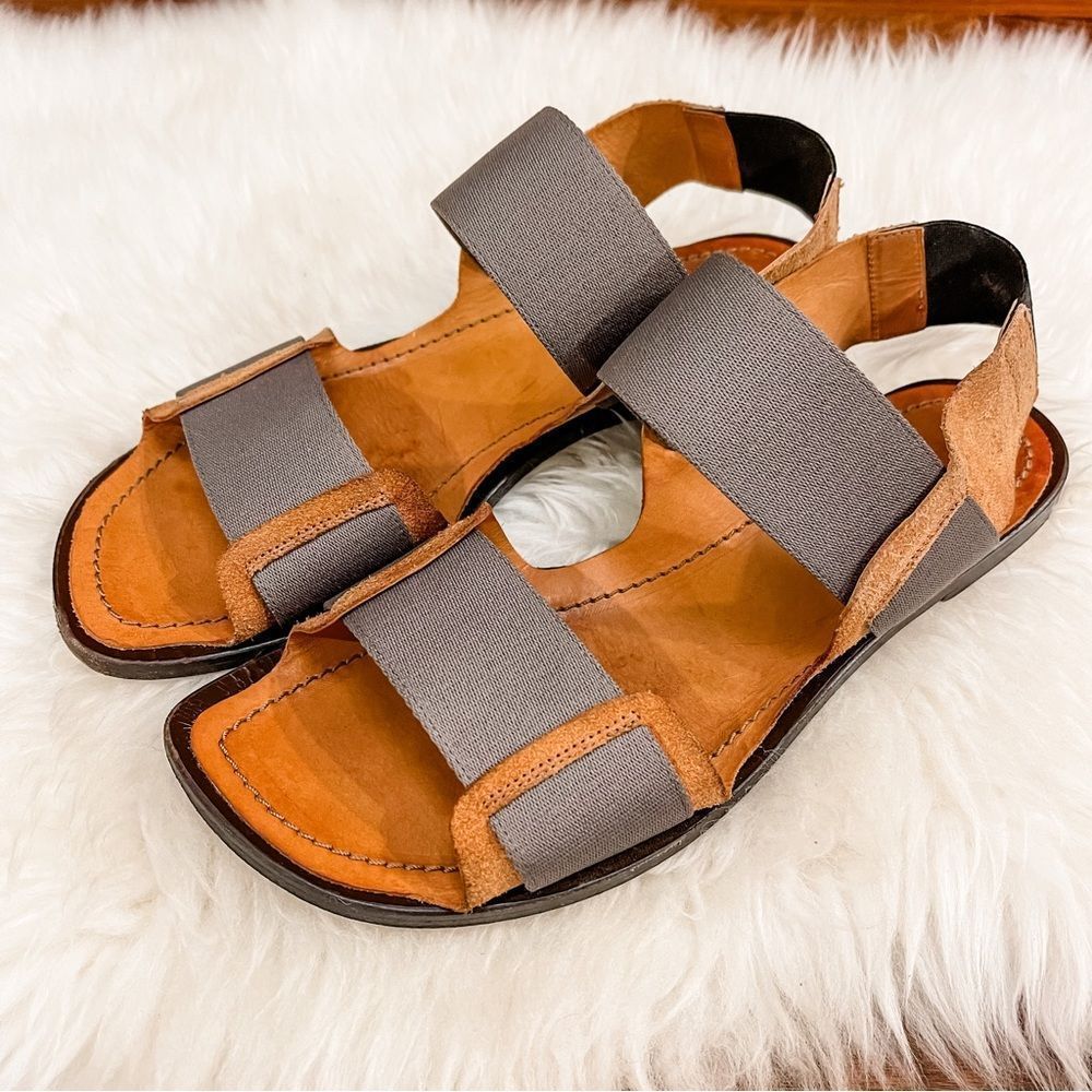 🍋 MARNI • Women’s Calf Leather Sandals Elastic Straps Made In Italy Size 38.5EU
